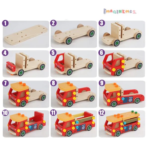 Carrito Educativo de Madera - Imagen 3